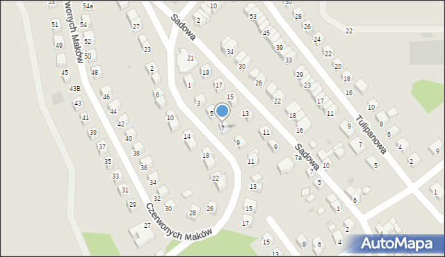 Bolesławiec, Czerwonych Maków, 7, mapa Bolesławca