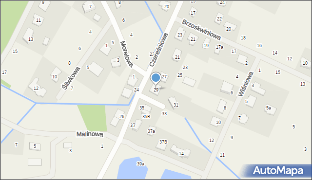 Borówiec, Czereśniowa, 29, mapa Borówiec