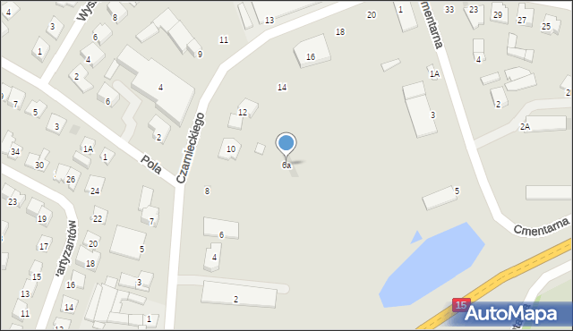 Brodnica, Czarnieckiego Stefana, hetm., 6a, mapa Brodnica