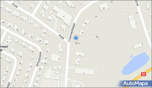 Brodnica, Czarnieckiego Stefana, hetm., 8, mapa Brodnica