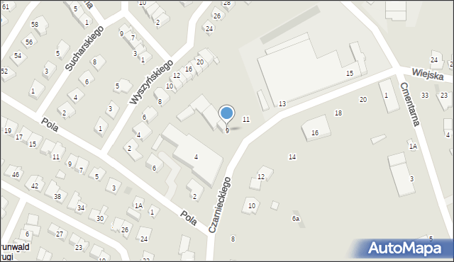 Brodnica, Czarnieckiego Stefana, hetm., 9, mapa Brodnica