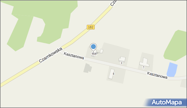 Brzeźno, Czarnkowska, 50A, mapa Brzeźno