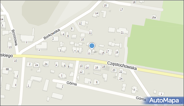 Byczyna, Częstochowska, 13, mapa Byczyna