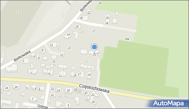 Byczyna, Częstochowska, 21, mapa Byczyna