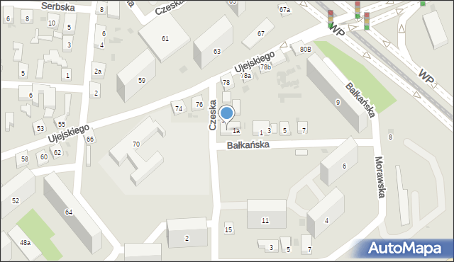 Bydgoszcz, Czeska, 5, mapa Bydgoszczy