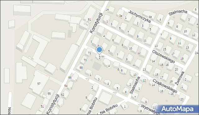 Bytom, Czajkowskiego Piotra, 2, mapa Bytomia