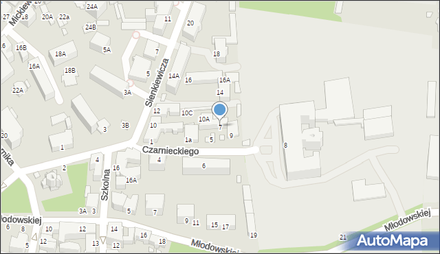 Chełm, Czarnieckiego Stefana, hetm., 7, mapa Chełma