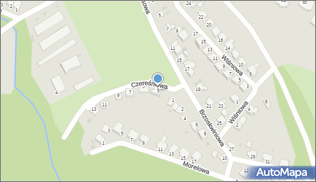 Chełmno, Czereśniowa, 3, mapa Chełmno