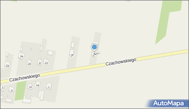 Chlewiska, Czachowskiego, 2H, mapa Chlewiska