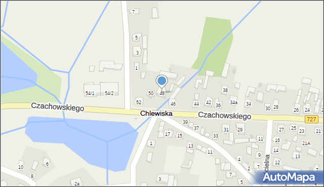 Chlewiska, Czachowskiego, 48, mapa Chlewiska