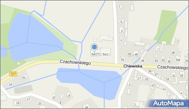 Chlewiska, Czachowskiego, 54/1, mapa Chlewiska