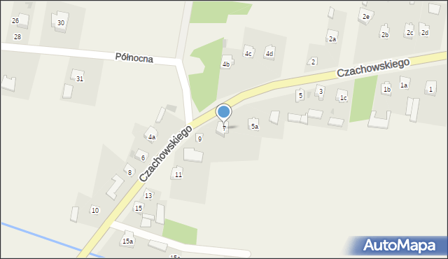 Chlewiska, Czachowskiego, 7, mapa Chlewiska