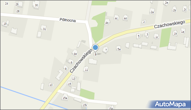 Chlewiska, Czachowskiego, 9, mapa Chlewiska