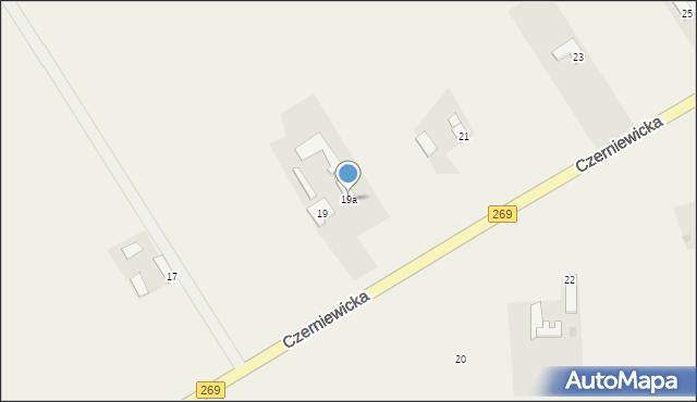 Choceń, Czerniewicka, 19a, mapa Choceń