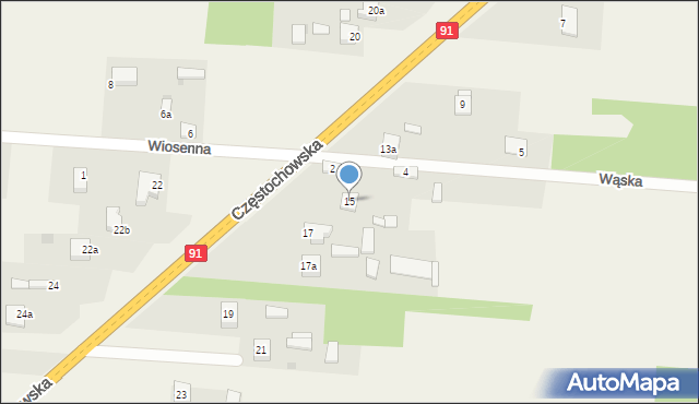 Chorzenice, Częstochowska, 15, mapa Chorzenice