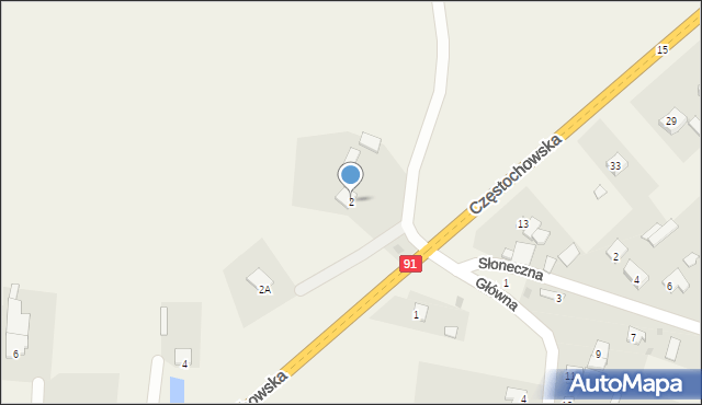 Chorzenice, Częstochowska, 2, mapa Chorzenice