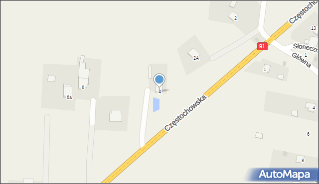 Chorzenice, Częstochowska, 4, mapa Chorzenice