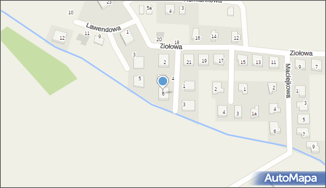 Chrząstawa Wielka, Czarnego Bzu, 6, mapa Chrząstawa Wielka