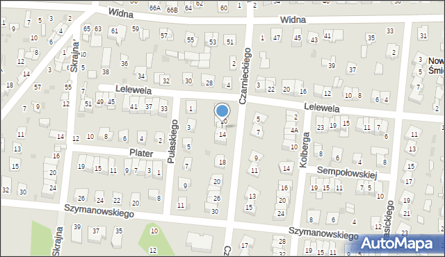 Ciechanów, Czarnieckiego Stefana, hetm., 12, mapa Ciechanów