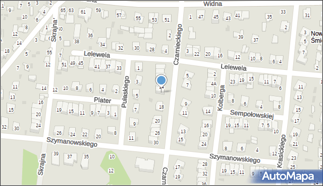 Ciechanów, Czarnieckiego Stefana, hetm., 16, mapa Ciechanów