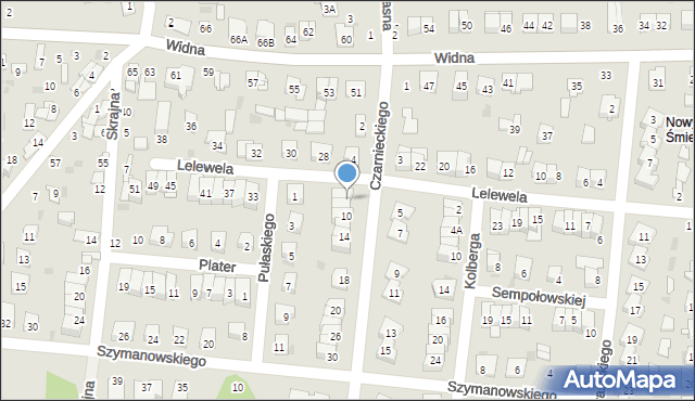 Ciechanów, Czarnieckiego Stefana, hetm., 6, mapa Ciechanów