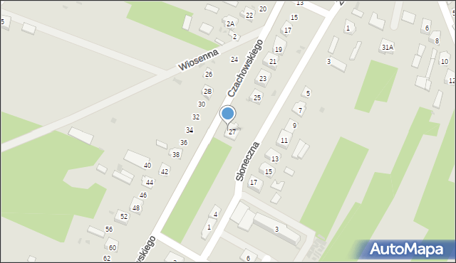 Ciepielów, Czachowskiego, 27a, mapa Ciepielów