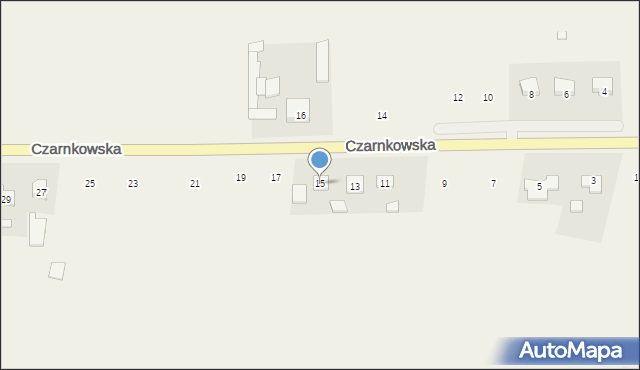 Ciszkowo, Czarnkowska, 15, mapa Ciszkowo