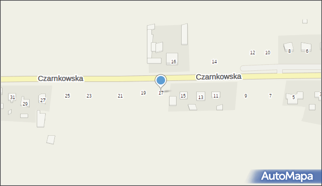 Ciszkowo, Czarnkowska, 17, mapa Ciszkowo