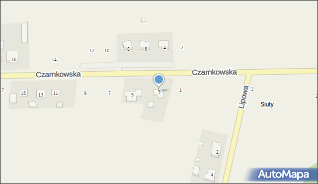 Ciszkowo, Czarnkowska, 3, mapa Ciszkowo