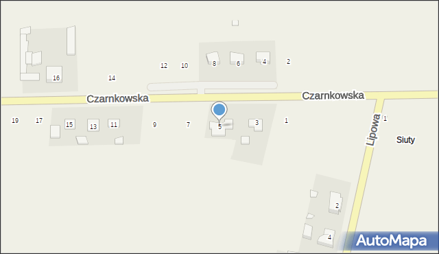 Ciszkowo, Czarnkowska, 5, mapa Ciszkowo