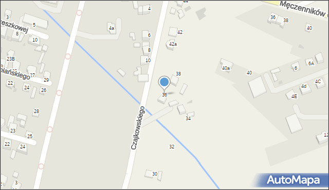 Ćwiklice, Czajkowskiego Piotra, 36, mapa Ćwiklice