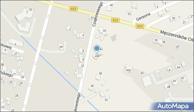 Ćwiklice, Czajkowskiego Piotra, 42a, mapa Ćwiklice
