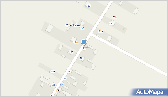 Czachów, Czachów, 31, mapa Czachów