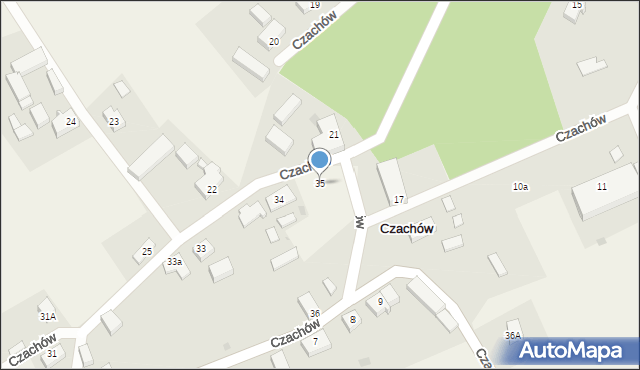 Czachów, Czachów, 35, mapa Czachów