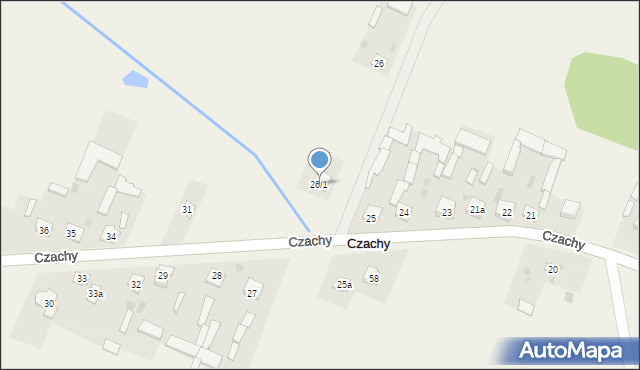 Czachy, Czachy, 26/1, mapa Czachy