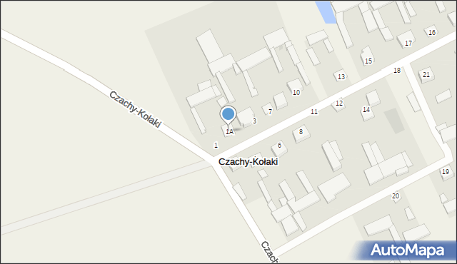 Czachy-Kołaki, Czachy-Kołaki, 1A, mapa Czachy-Kołaki