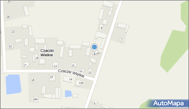 Czaczki Wielkie, Czaczki Wielkie, 9, mapa Czaczki Wielkie