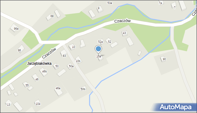 Czaczów, Czaczów, 10a, mapa Czaczów