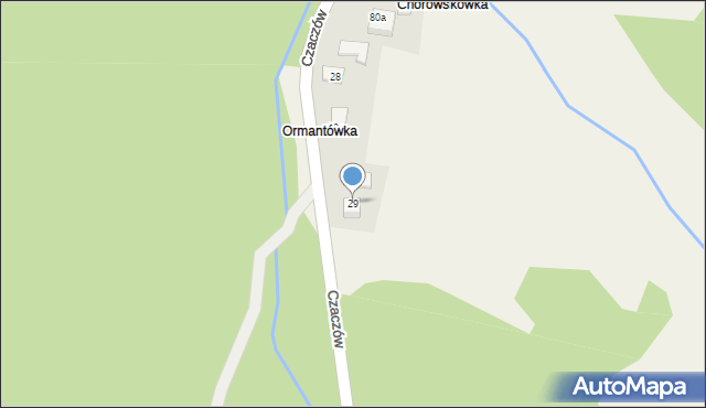 Czaczów, Czaczów, 29, mapa Czaczów