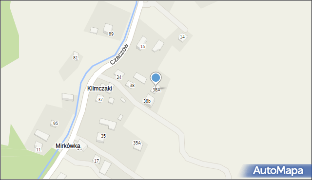 Czaczów, Czaczów, 38A, mapa Czaczów