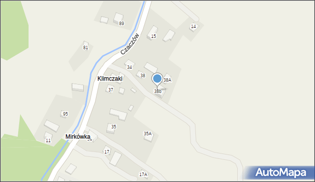 Czaczów, Czaczów, 38b, mapa Czaczów