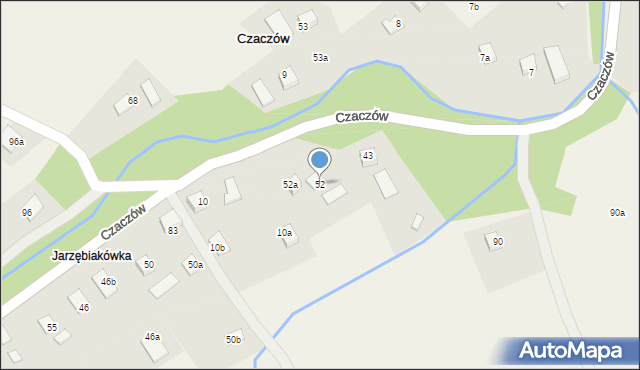 Czaczów, Czaczów, 52, mapa Czaczów