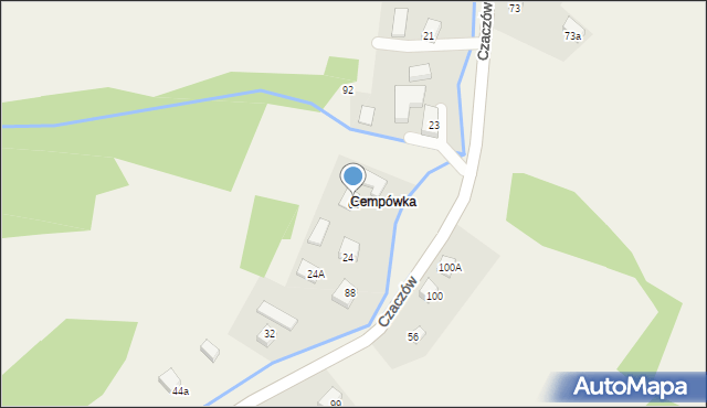 Czaczów, Czaczów, 62, mapa Czaczów