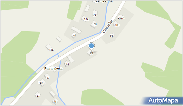 Czaczów, Czaczów, 99, mapa Czaczów