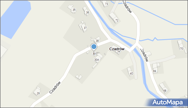 Czadrów, Czadrów, 30, mapa Czadrów