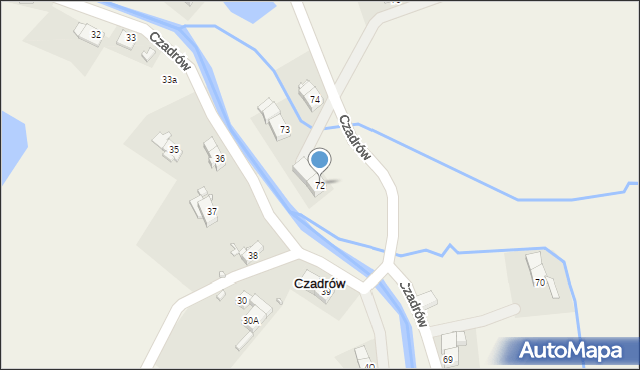 Czadrów, Czadrów, 72, mapa Czadrów