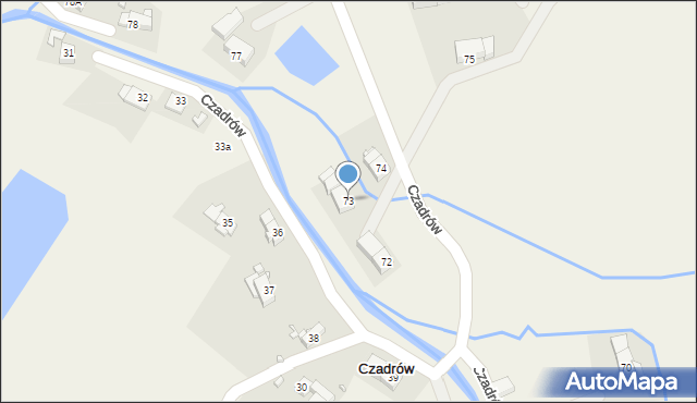 Czadrów, Czadrów, 73, mapa Czadrów