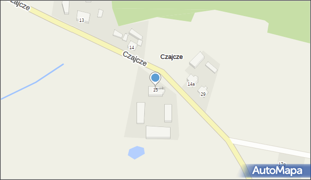 Czajcze, Czajcze, 15, mapa Czajcze