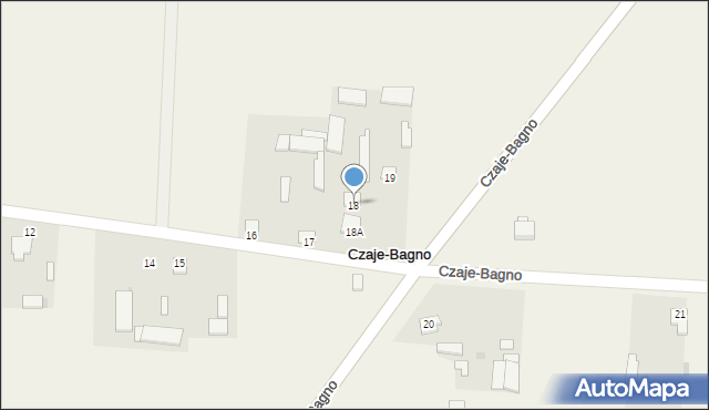 Czaje-Bagno, Czaje-Bagno, 18, mapa Czaje-Bagno