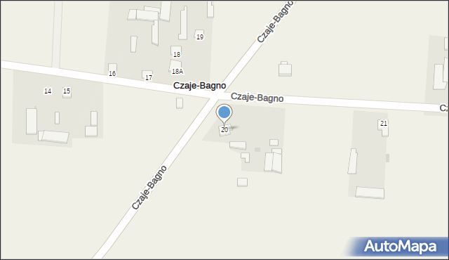 Czaje-Bagno, Czaje-Bagno, 20, mapa Czaje-Bagno